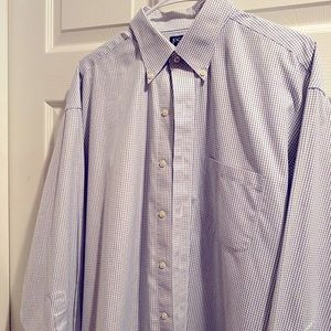 JAB checkered navy/white shirt